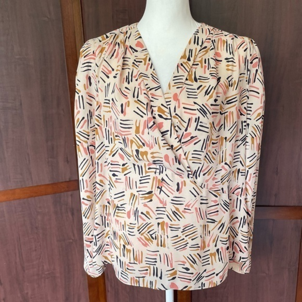Cabi Marni Print Blouse size M